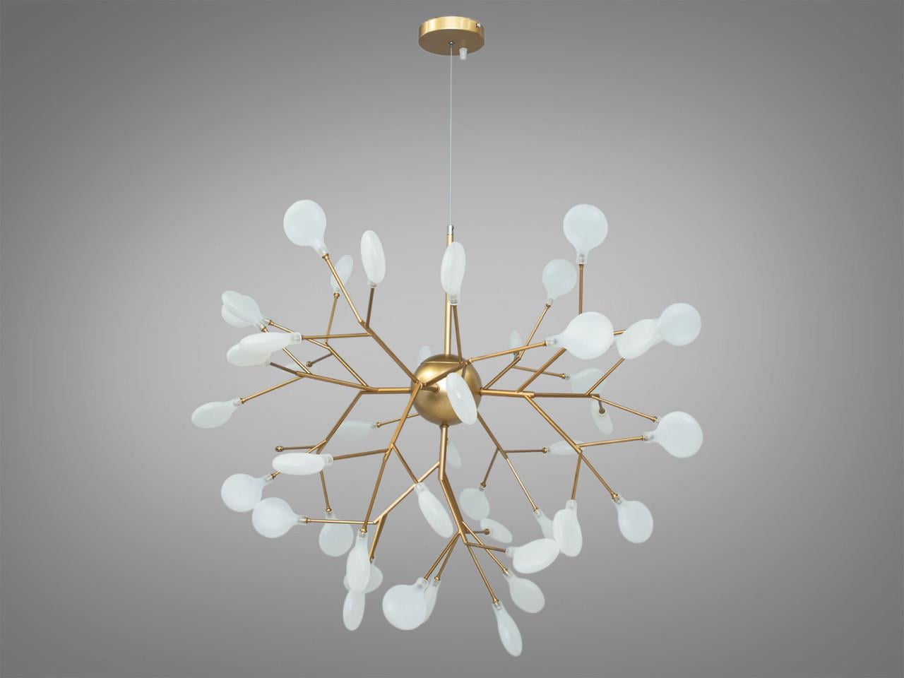 Люстра підвісна Diasha HXD8048/45GD Арт-Деко Світлячок на 45 ламп Золотистий (25367971)