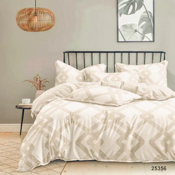 Комплект постельного белья Viluta 25356 с простыней на резинке евро 160х200х25 см (2043)