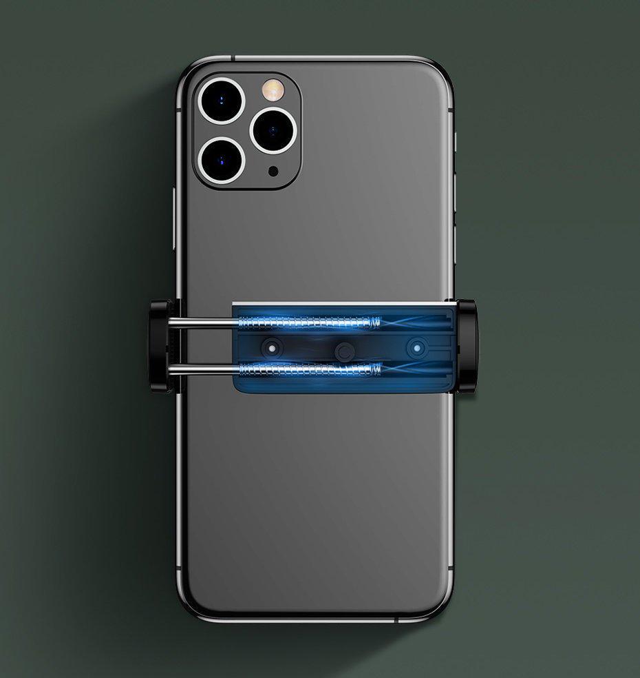 Тримач автомобільний BASEUS металевий 360° Steel Cannon Сріблястий (SUGP-0S) - фото 13