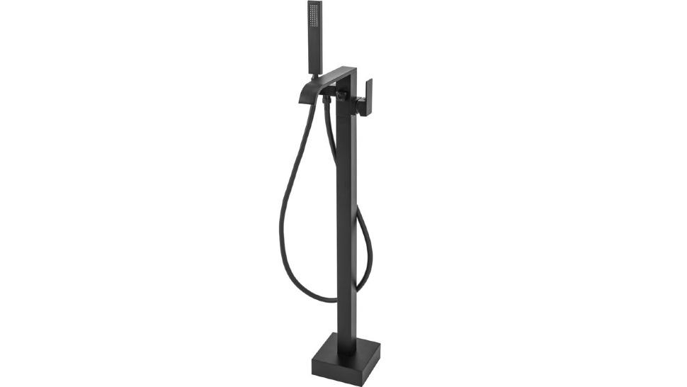 Смеситель для ванны Rea Carat напольный Black (REA-B5423)