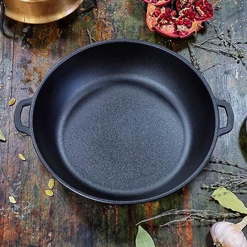 Сковорода-жаровня чавунна Наша Майстерня з двома литими ручками 26 см (Т103)