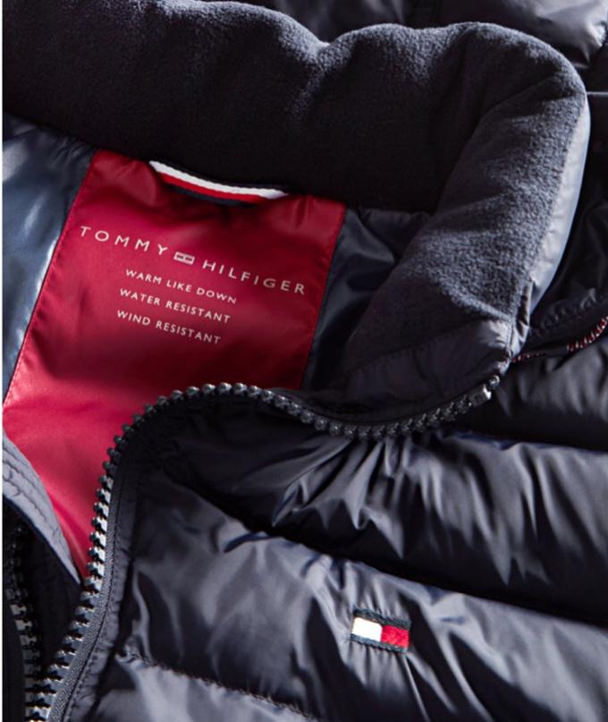 Куртка-пуховик чоловіча зимова Tommy Hilfiger з капюшоном XL Синій (158AN507) - фото 3 Куртка-пуховик чоловіча зимова Tommy Hilfiger з капюшоном XL Синій (158AN507) - фото 3