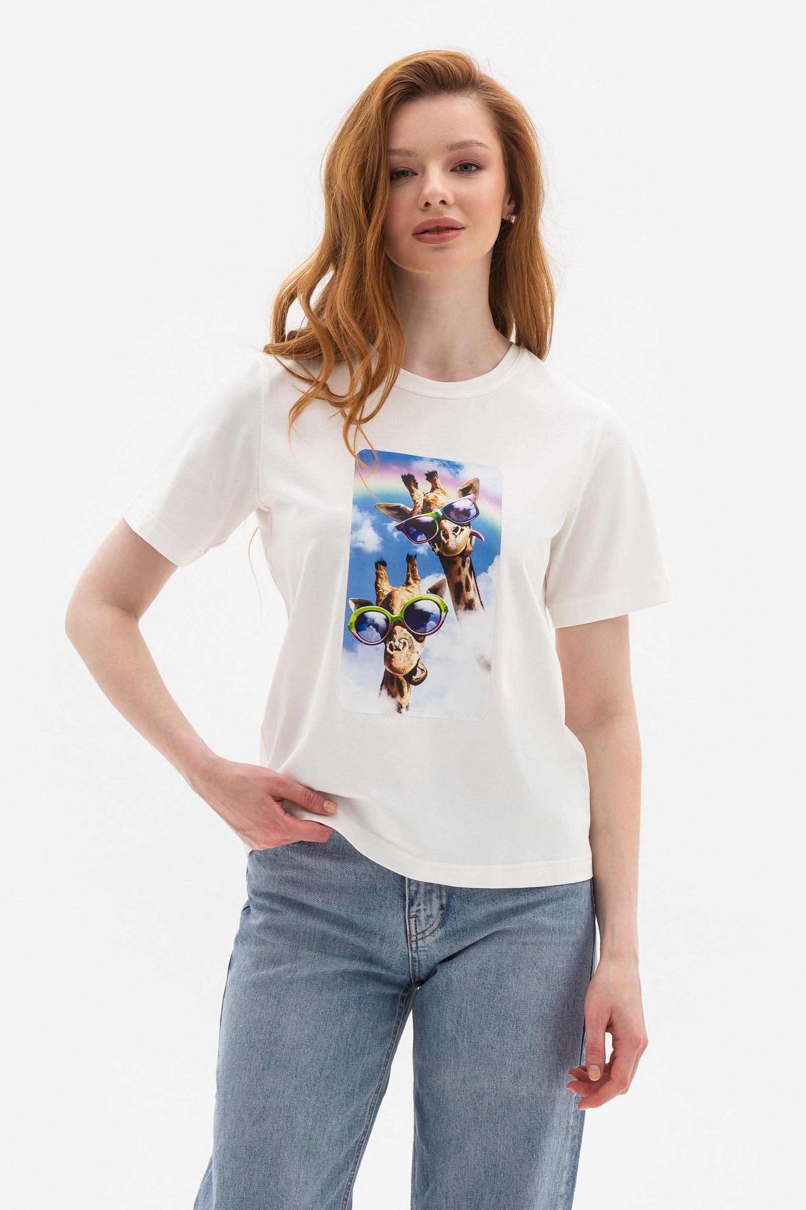 Футболка Lesia Лалиса 17 р. 42 Молочный 160030000)