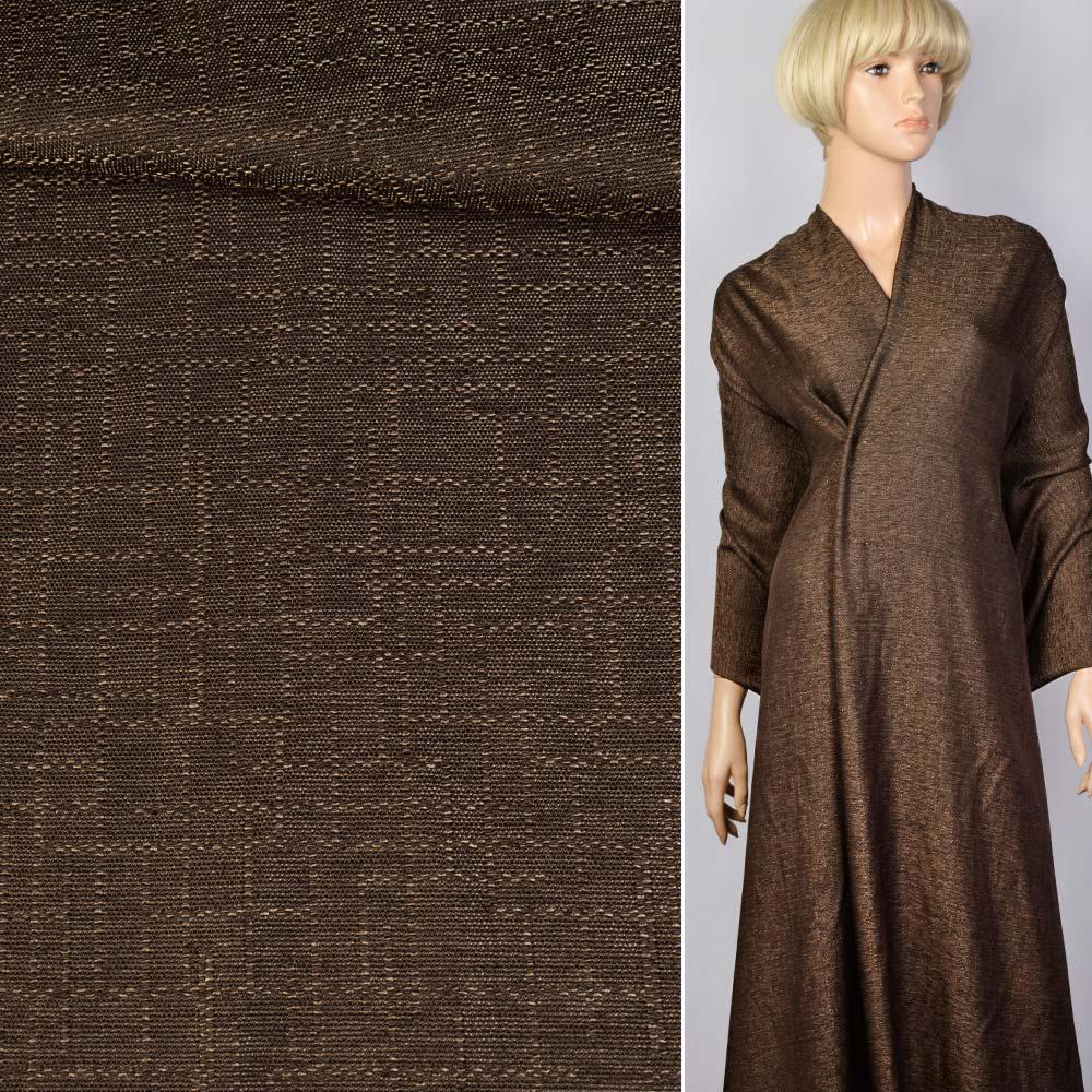 Тканина льон ширина 145 см Коричневий (11915.001) - фото 2 Тканина льон ширина 145 см Коричневий (11915.001) - фото 2