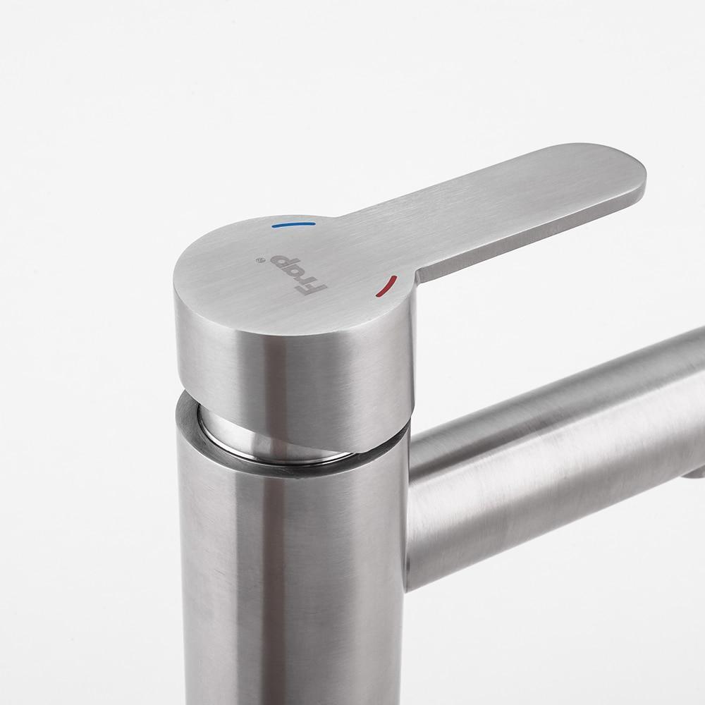 Змішувач для умивальника на чашу Frap F10801-2 нержавіюча сталь (F10801-2) - фото 5 Змішувач для умивальника на чашу Frap F10801-2 нержавіюча сталь (F10801-2) - фото 5