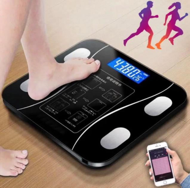 Ваги підлогові електронні Bluetooth управління через смартфон до 180 кг Black (128691) - фото 4 Ваги підлогові електронні Bluetooth управління через смартфон до 180 кг Black (128691) - фото 4