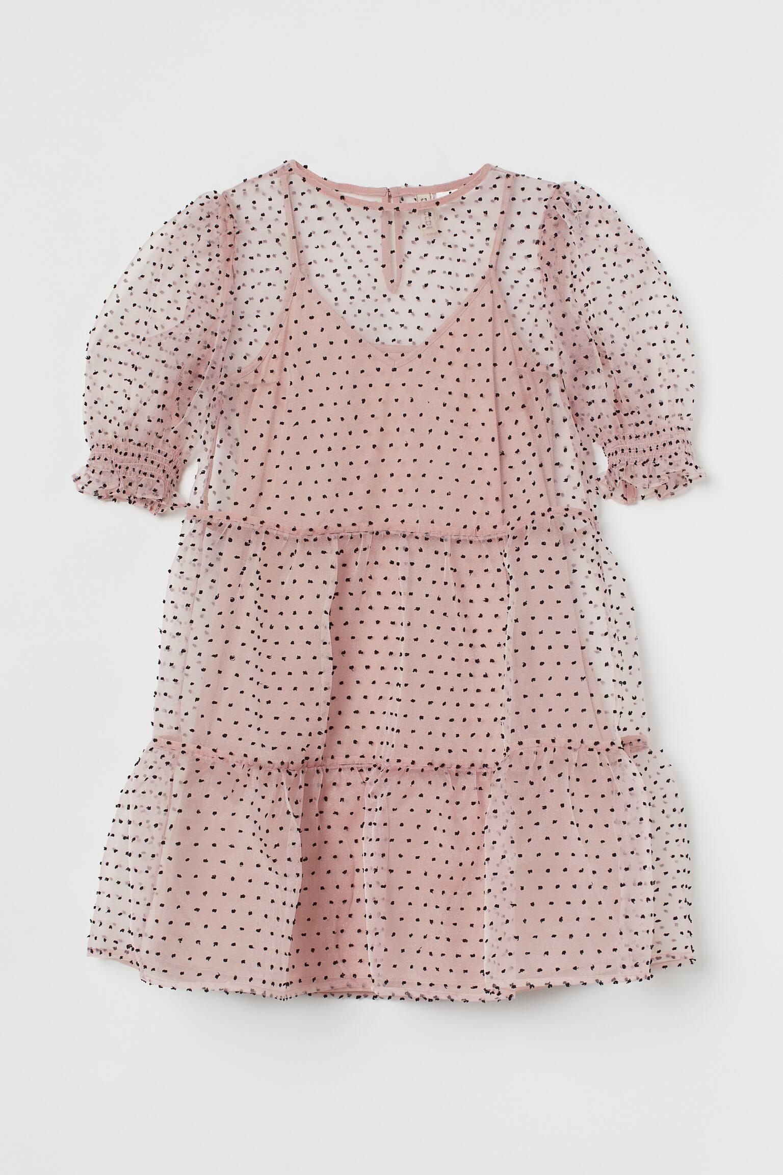 Сукня H&M Горох р. 38 Пудровий (X605901588) Сукня H&M Горох р. 38 Пудровий (X605901588)