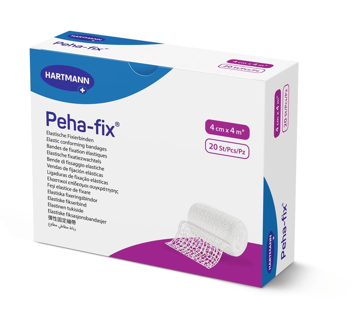 Бинты эластичные фиксирующие Peha-fix 4 см х 4 м 20 шт.