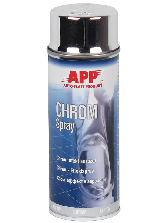Фарба з ефектом хром APP Chrom Spray 400 мл аерозоль Сріблястий