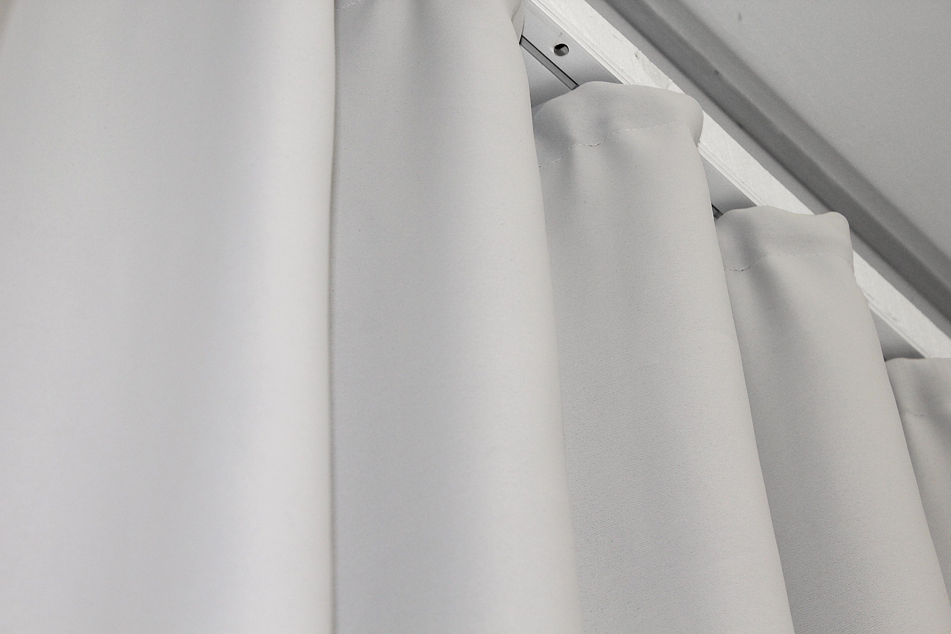 Комплект штор VR-Textil Fusion Dimout № 826ш 100х270 см 2 шт. Світло-сірий (31-273) - фото 6 Комплект штор VR-Textil Fusion Dimout № 826ш 100х270 см 2 шт. Світло-сірий (31-273) - фото 6