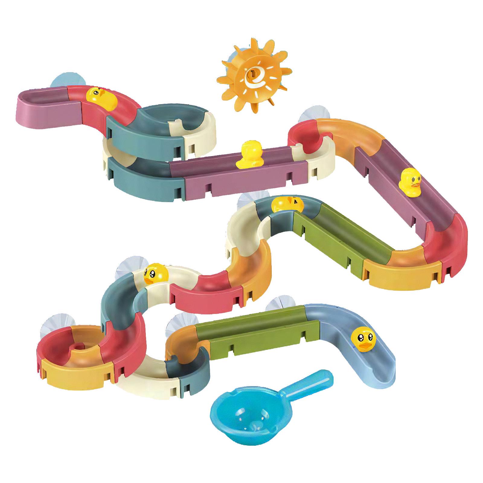 Горка игрушечная для купания детей в ванной механическая настенная на присосках (21626516)