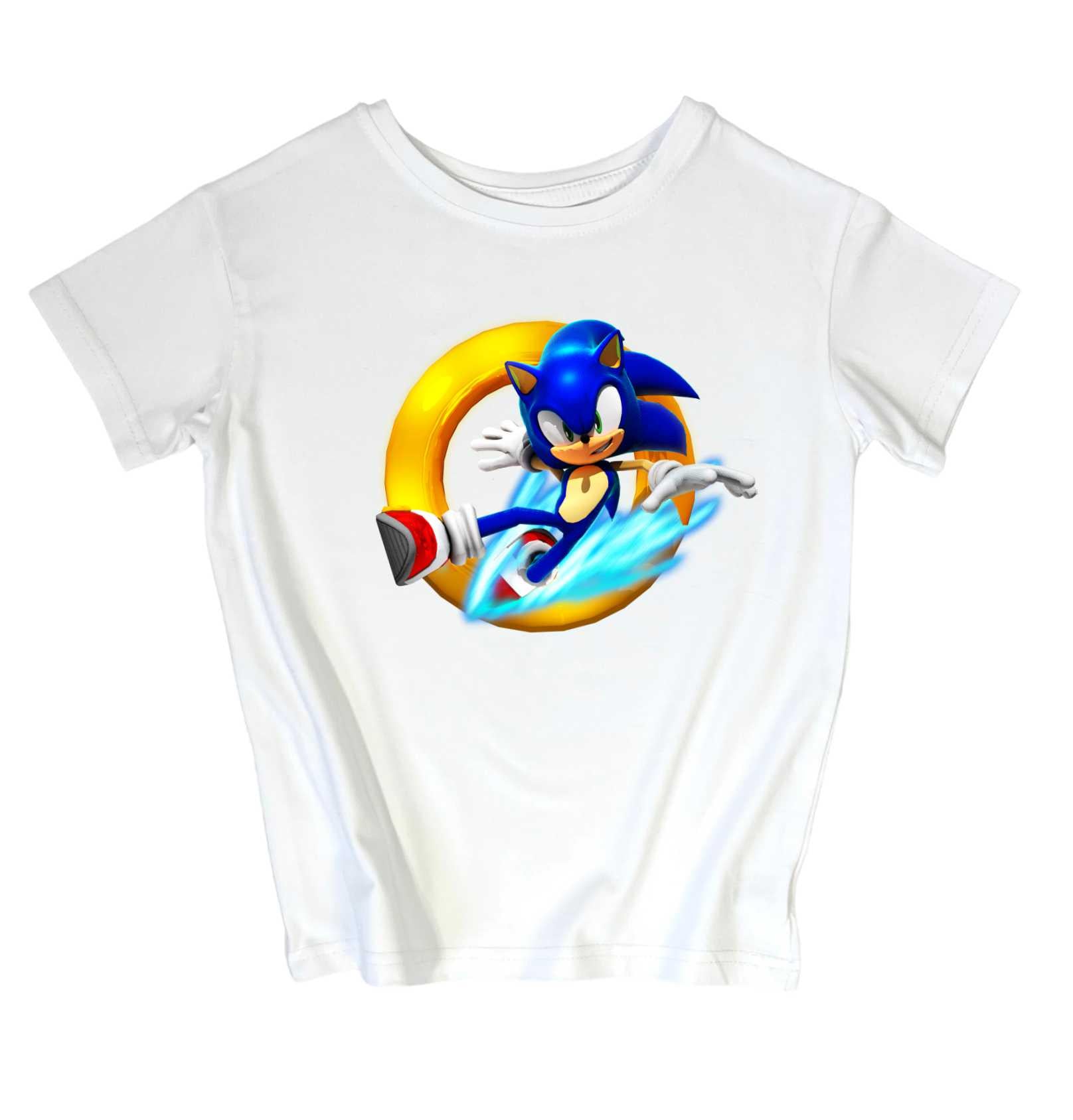 Футболка дитяча TM Spinogriz СПИ2024 Сонік 122 см Білий (19068538)