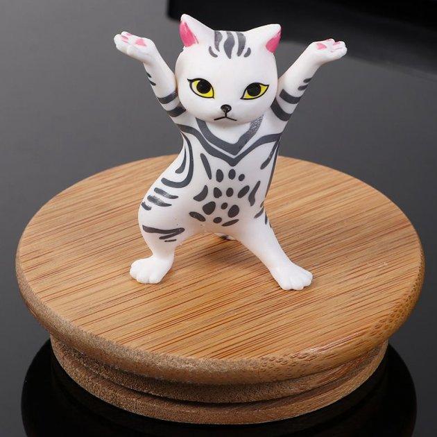 Підставка для канцелярського приладдя SUNROZ Cat Stand White/Grey (A88060)