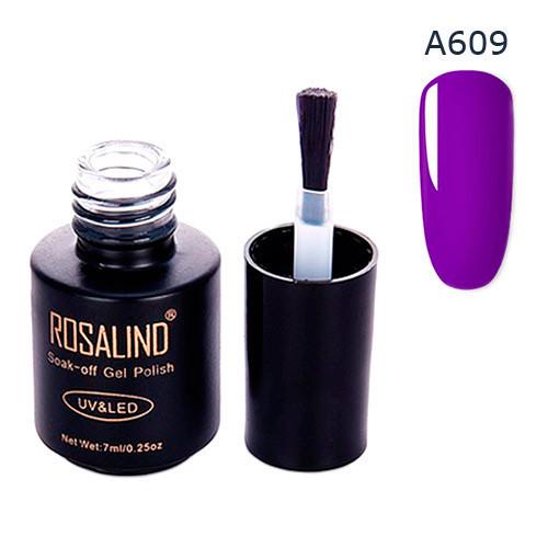 Гель-лак для ногтей маникюра Rosalind 7 мл шеллак для UV LED А609 Purple (313275) Гель-лак для ногтей маникюра Rosalind 7 мл шеллак для UV LED А609 Purple (313275)