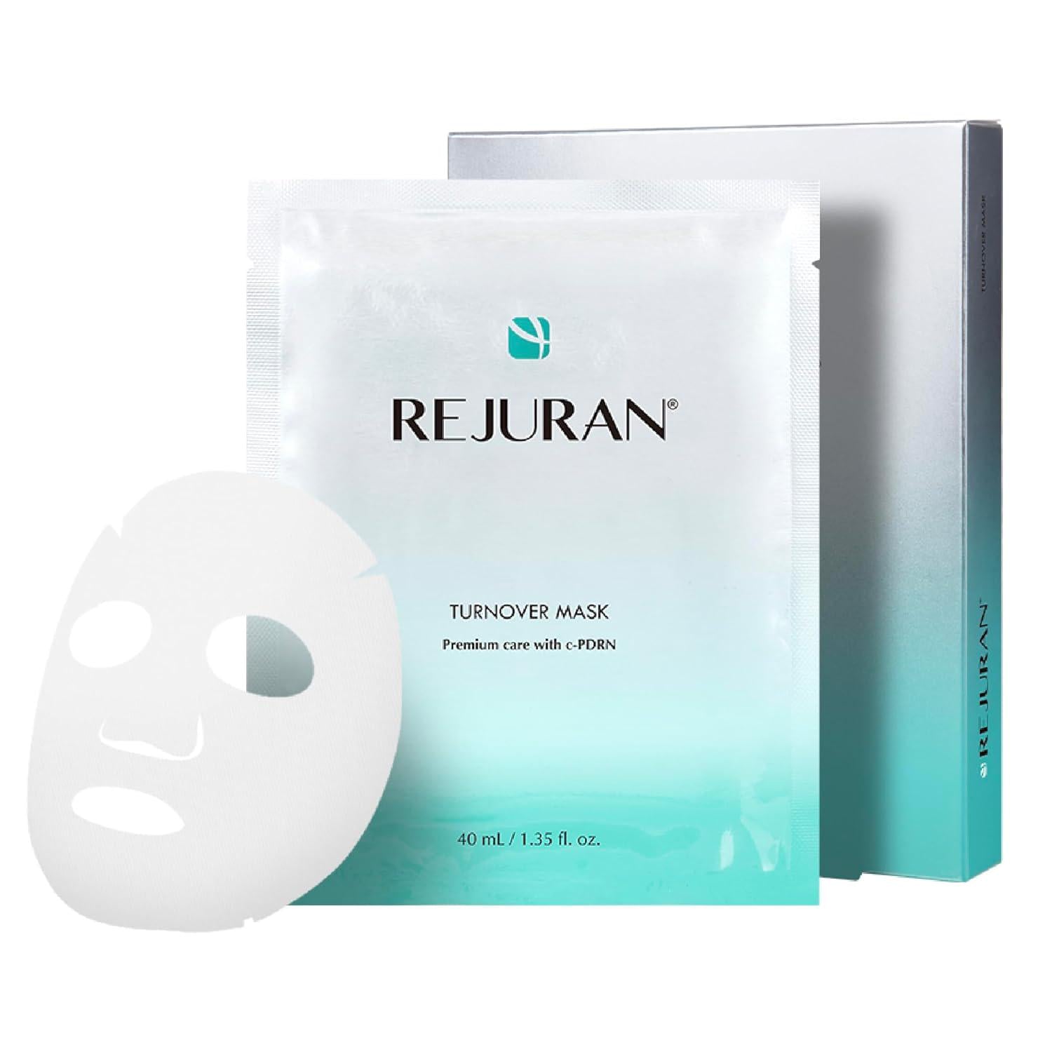 Маска восстановительная тканевая для лица Rejuran Turnover Mask с полинуклеотидами 5 шт. 40 мл