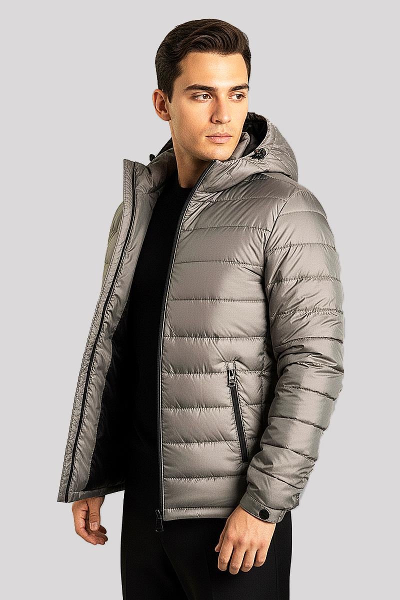 Куртка с капюшоном мужская р. 48 Бежевый (SB-23231-Beige)