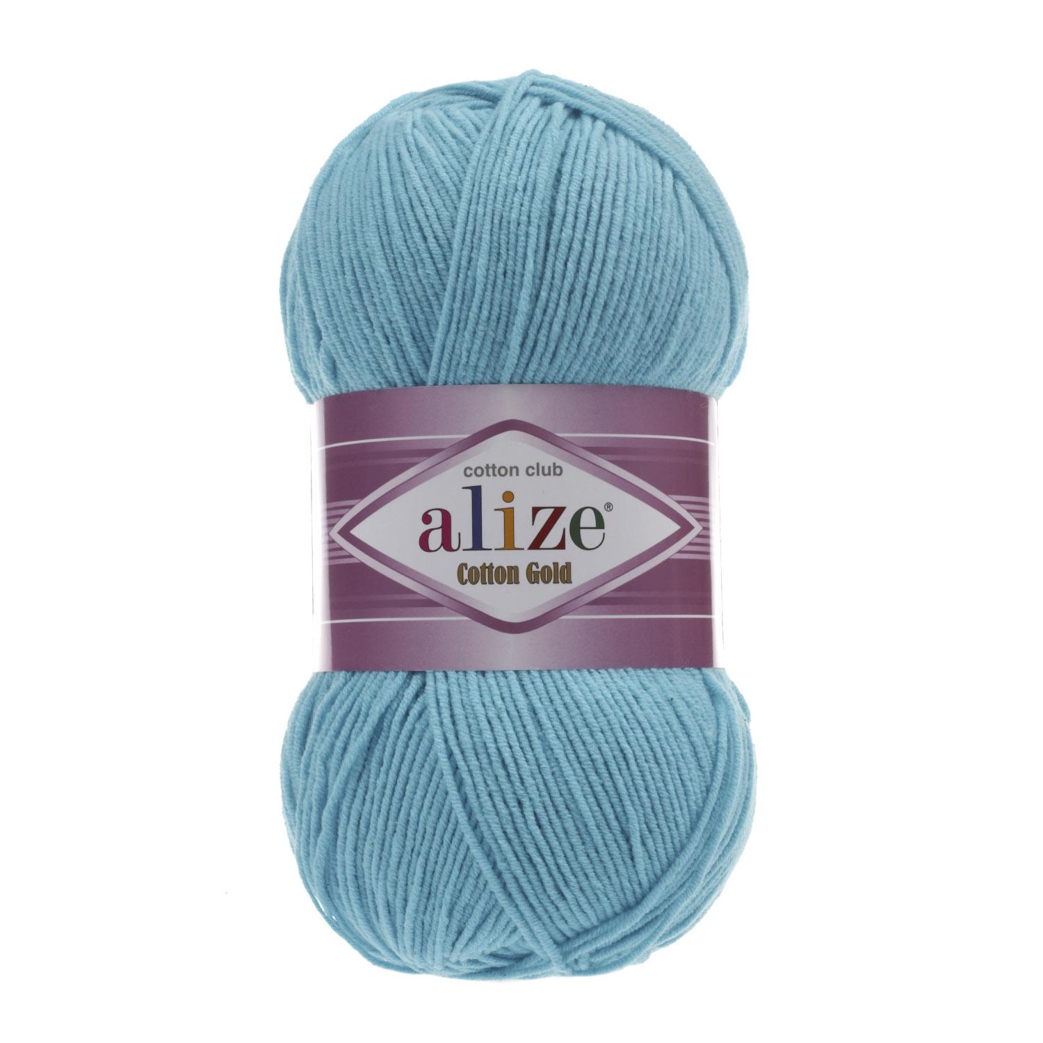 Пряжа Alize Cotton Gold 287 св.бирюза (6407)