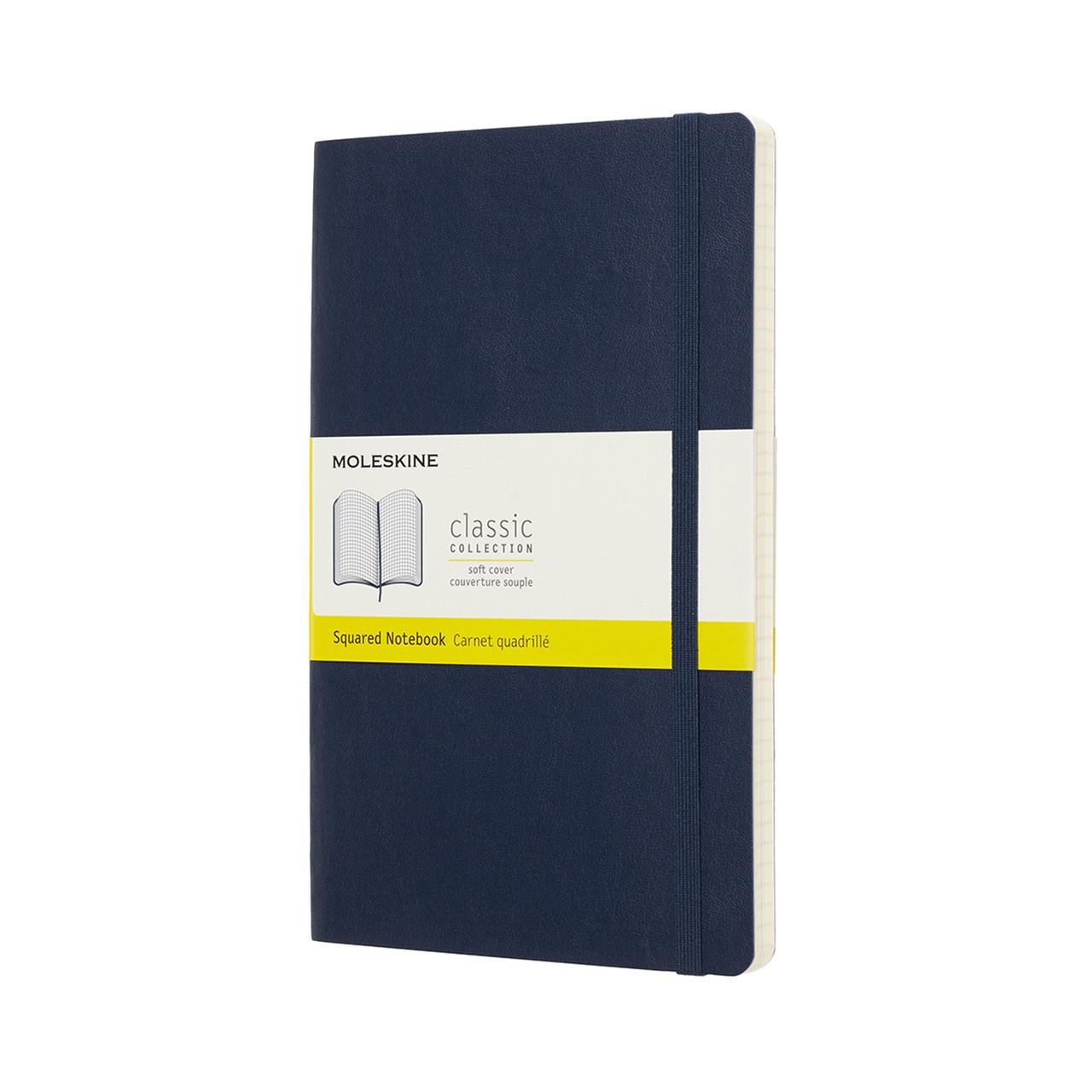 Блокнот Moleskine Classic средний 13х21 см 192 страницы в клетку мягкий Сапфир (8058341715598)