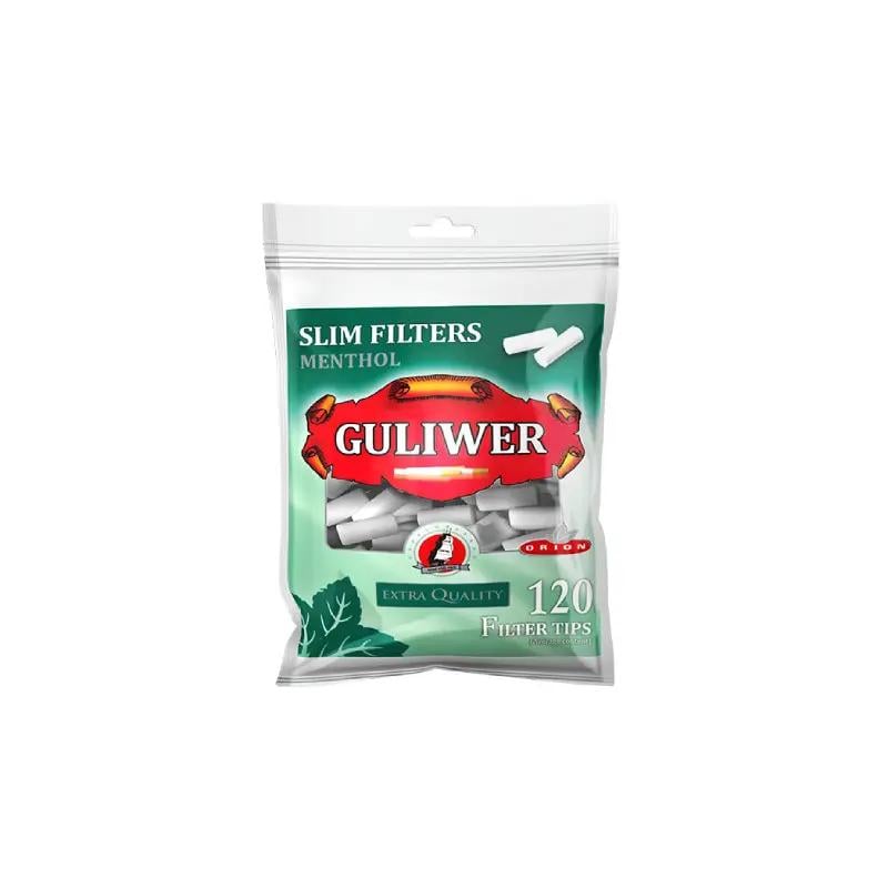 Фільтри для самокруток Guliwer Menthol Slim 6х15 мм 120 шт. (11324632)