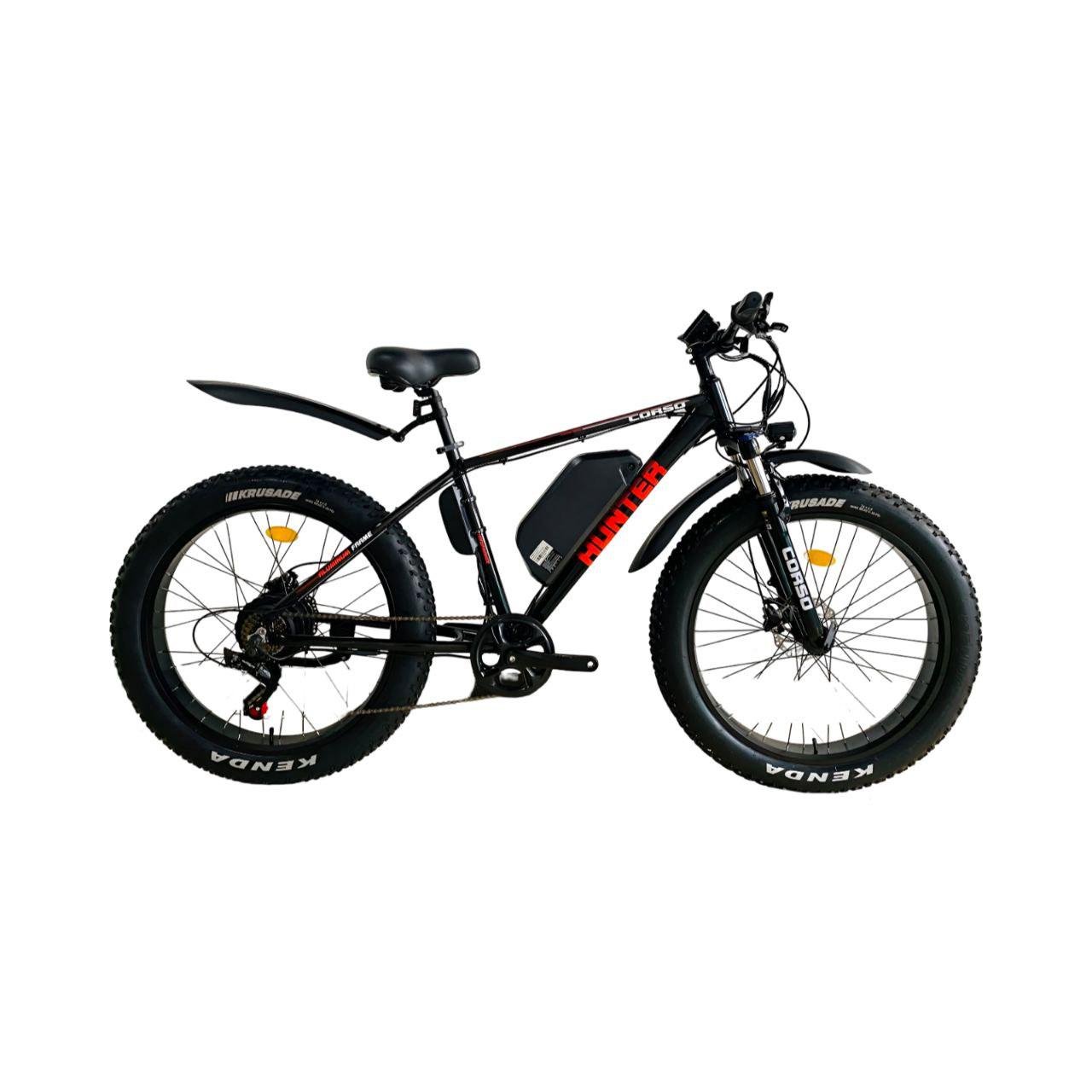 Электровелосипед Corso Hunter HT-65108 26" для взрослых мотор-колесо/литиевый аккумулятор/амортизация/дисковые тормоза (27259852) Электровелосипед Corso Hunter HT-65108 26" для взрослых мотор-колесо/литиевый аккумулятор/амортизация/дисковые тормоза (27259852)