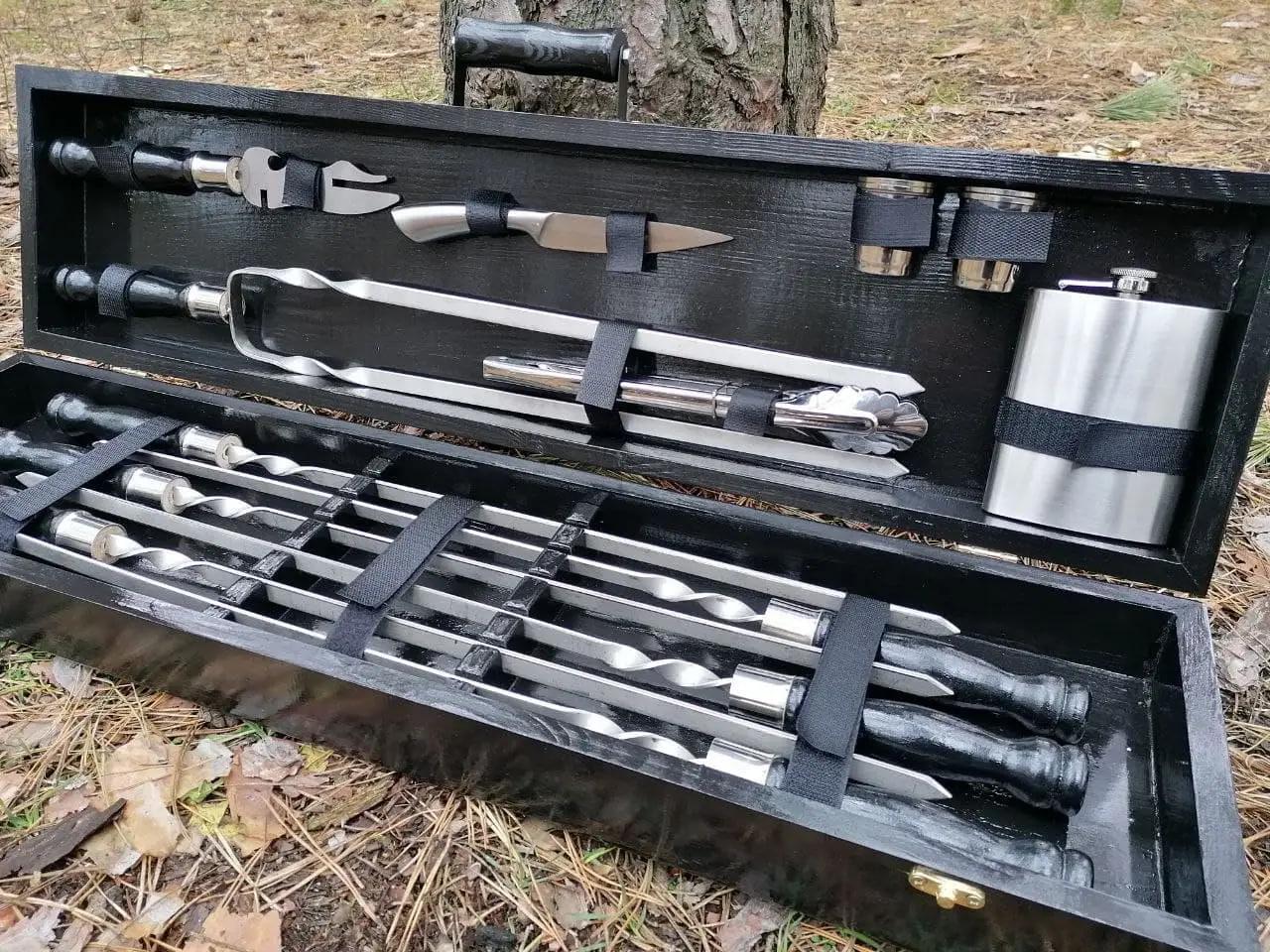 Набір шампурів Blackwood 1 в кейсі (10644728) - фото 2 Набір шампурів Blackwood 1 в кейсі (10644728) - фото 2