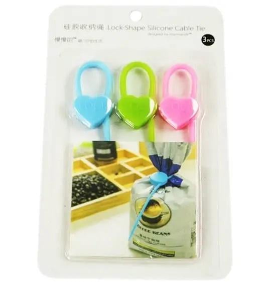 Затискачі силіконові що стягують для пакетів (15182372)