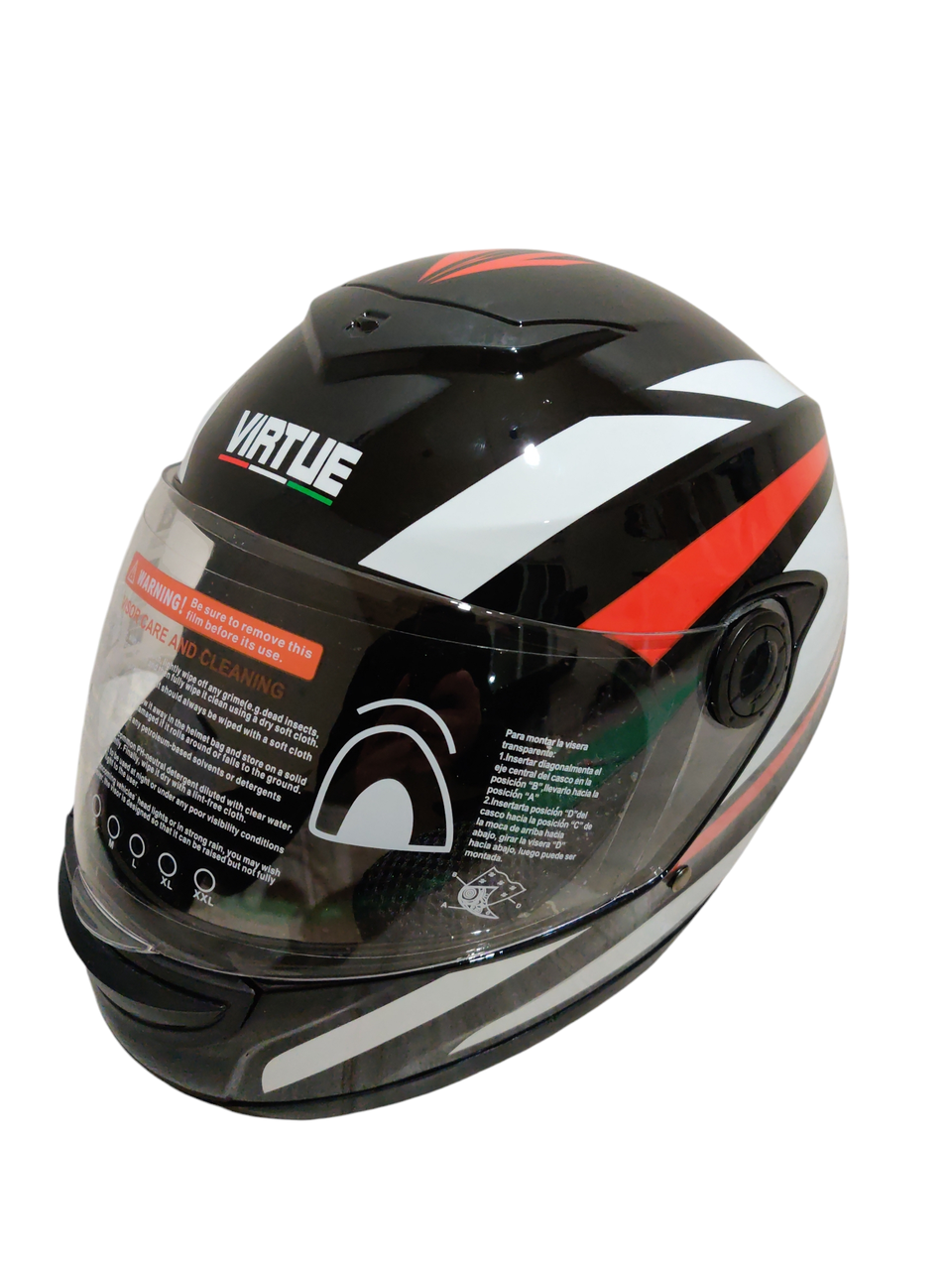 Шлем MD-101B Virtue Полосатый L Черный (к26374)