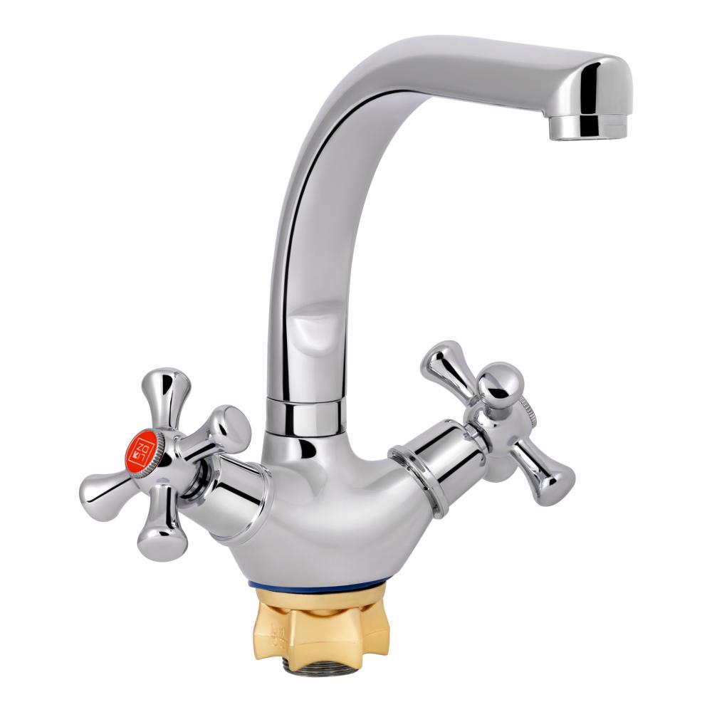 Змішувач для кухні Lidz Lamb 276F двовентильний Chrome (LDLAM276FCRM22019)