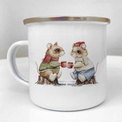 Кружка металлическая Camper "По какао?" 250 мл (KRM_23S089)