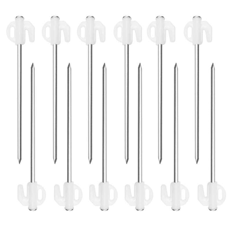 Набор 10 кольев для палатки металлические 20 см (2776082958)