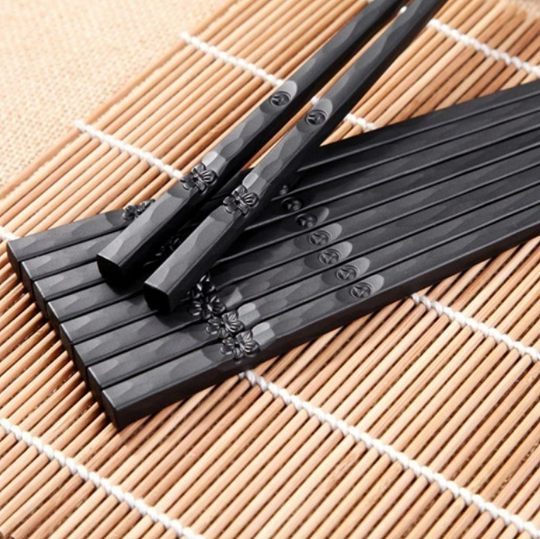 Палочки UrbanKit многоразовые для суши 5 пар Черный - фото 6 Палочки UrbanKit многоразовые для суши 5 пар Черный - фото 6
