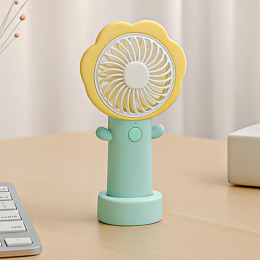 Вентилятор портативний на акумуляторі та USB Квітка Жовтий (51-жов-BT-8861) - фото 6 Вентилятор портативний на акумуляторі та USB Квітка Жовтий (51-жов-BT-8861) - фото 6