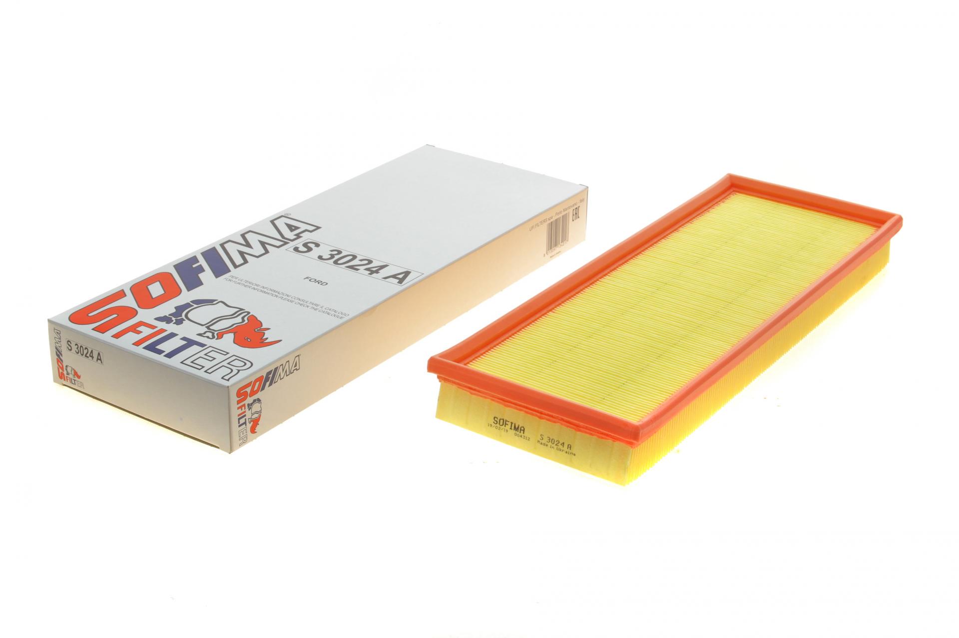 Фільтр повітряний SOFIMA для Ford Mondeo 1,6-2,0i 93-01- (S 3024 A)