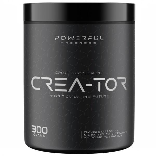 Креатин моногідрат Powerful Progress Crea-Tor Micronized 300 г 60 порцій Raspberry (000022575)