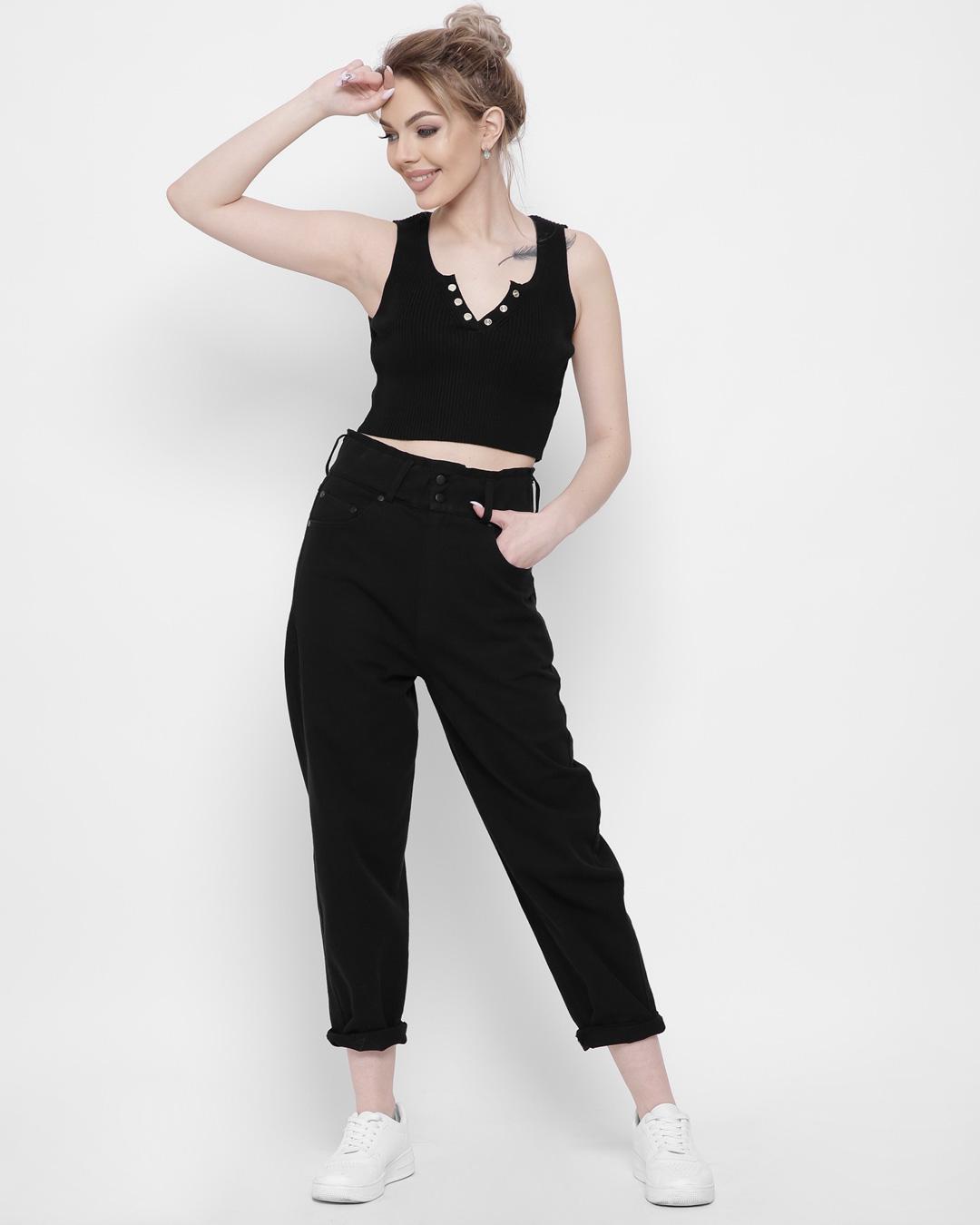 Топ женский Carica-6621-8 XS-M Черный (2000002408673) - фото 4