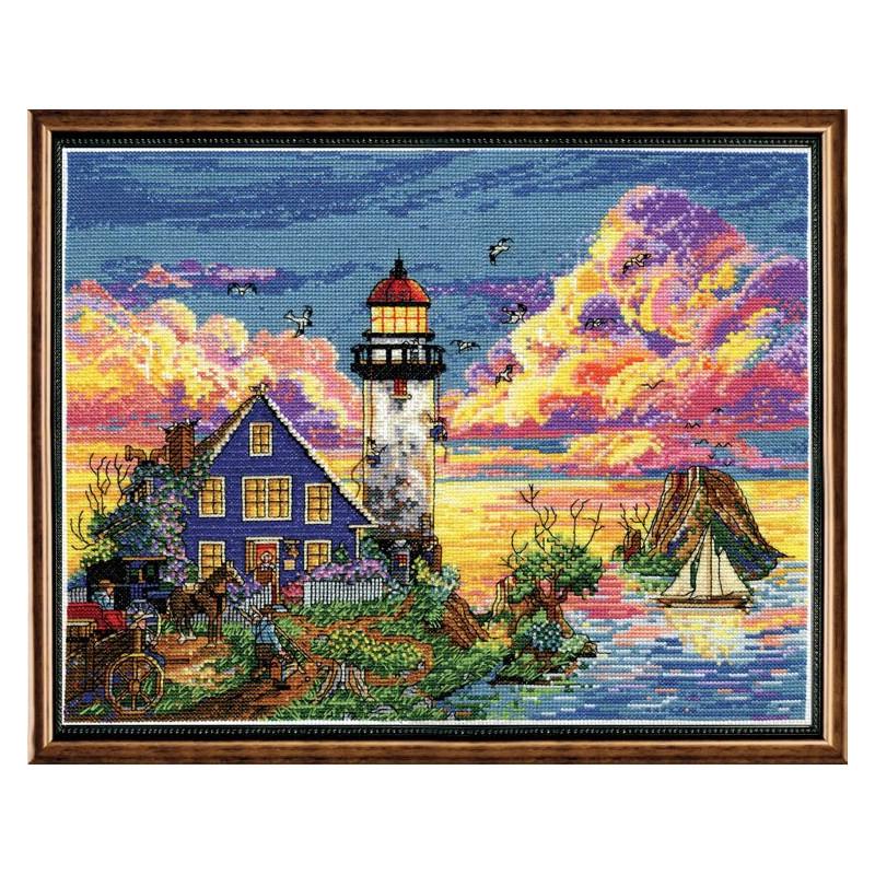Набор для вышивания крестиком Design Works 2923 Lighthouse Sunset (19067)