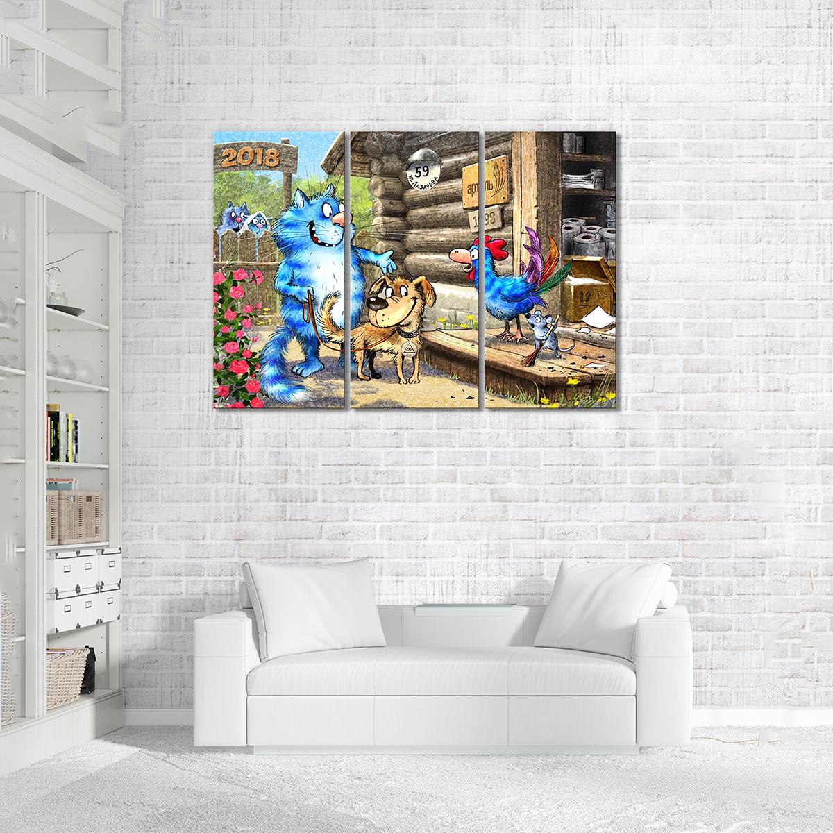 Модульная картина Заняли первое место 3 модуля общий размер 60x90 см (_rinaz_20181634004)