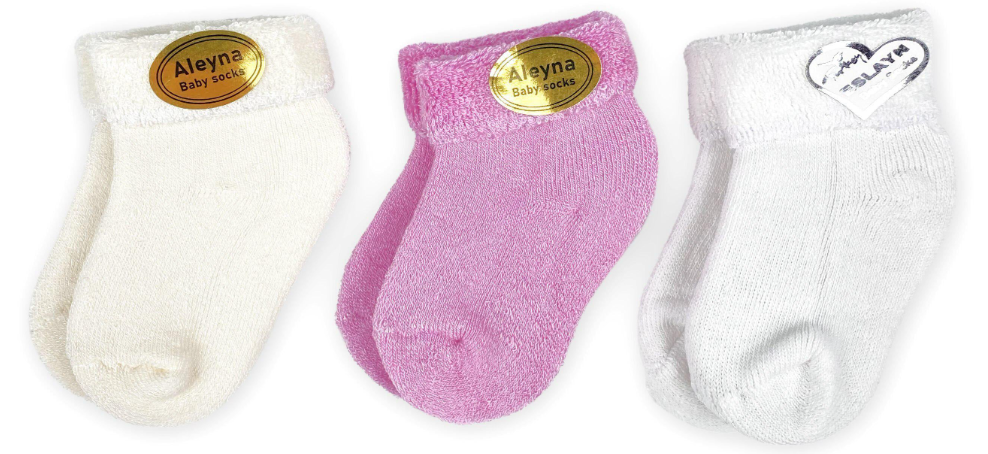 Носочки Mommy Bag №3 0-12 мес. 3 пары махровые (111247-19325)