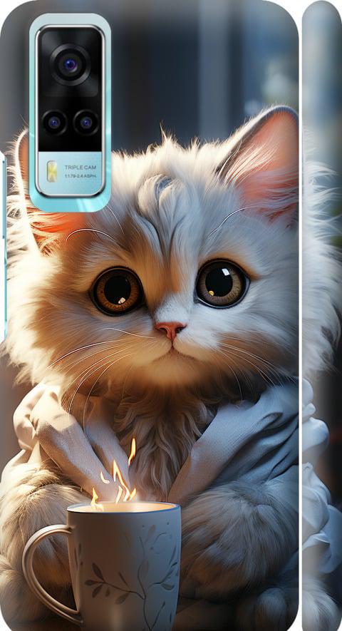 Чехол на Vivo Y53s White cat (5646m-2438-42517) Чехол на Vivo Y53s White cat (5646m-2438-42517)