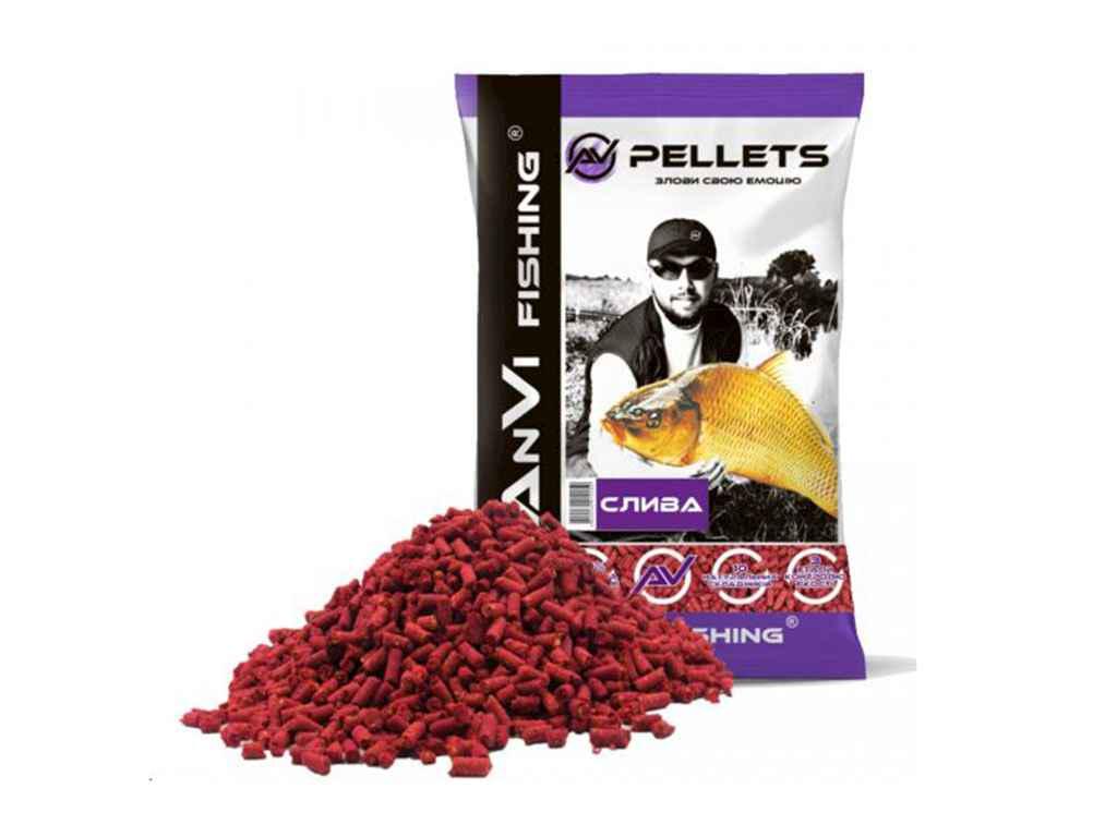 Приманка ANVI-FISHING Слива 1 кг в гранулах Pellets 5 мм (738122)