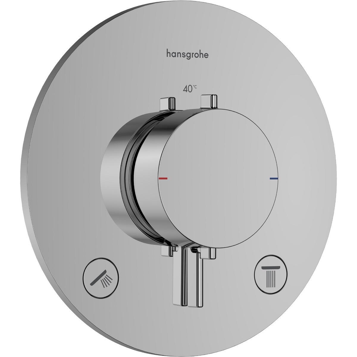 Внешняя часть смесителя Hansgrohe Ecostat Comfort 33715000 с термостатом Хром (257628)