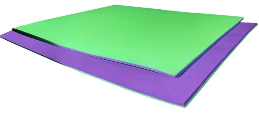 Мат для спорту Import-TM 2х100х150 см Фіолетово-зелений (00093787) - фото 3 Мат для спорту Import-TM 2х100х150 см Фіолетово-зелений (00093787) - фото 3
