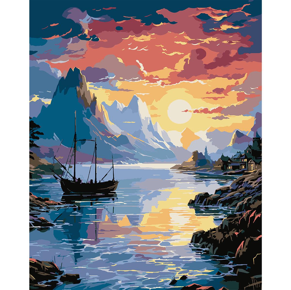 Картина по номерам Santi Корабль в гавани 40x50 см (Top-954795)