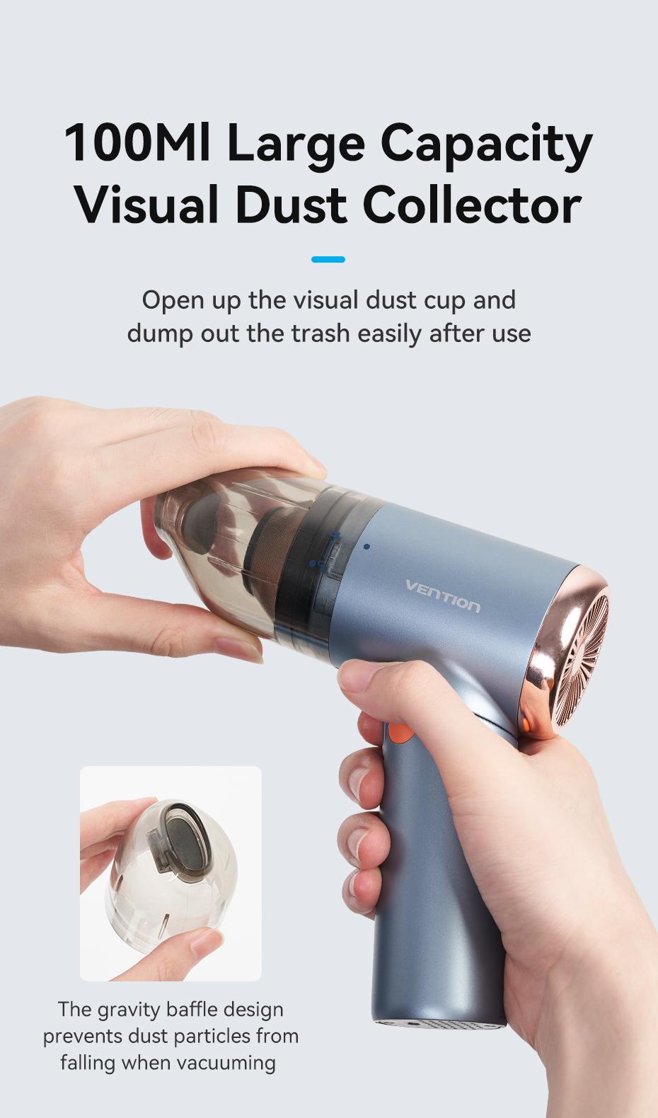 Автопилосос бездротовий Vention 70W 5000Pa Синій (KRAL0) - фото 11