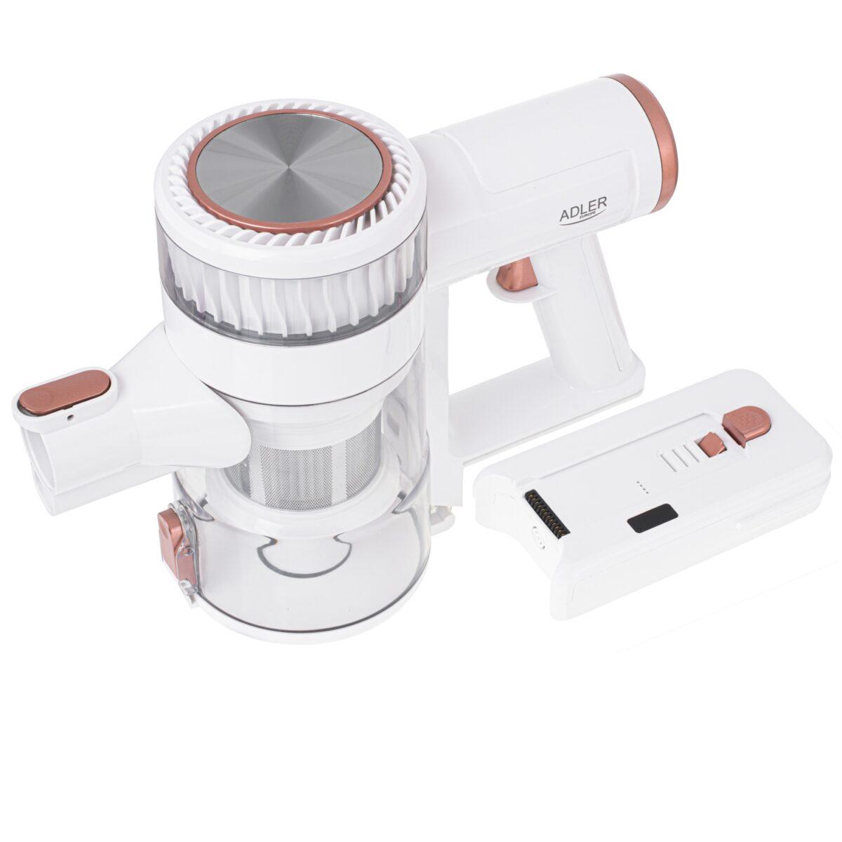 Пилосос ручний Adler AD 7079 акумуляторний LED EPA12 HEPA13 DUST SCANNER 6500-25000Па (2160) - фото 14 Пилосос ручний Adler AD 7079 акумуляторний LED EPA12 HEPA13 DUST SCANNER 6500-25000Па (2160) - фото 14