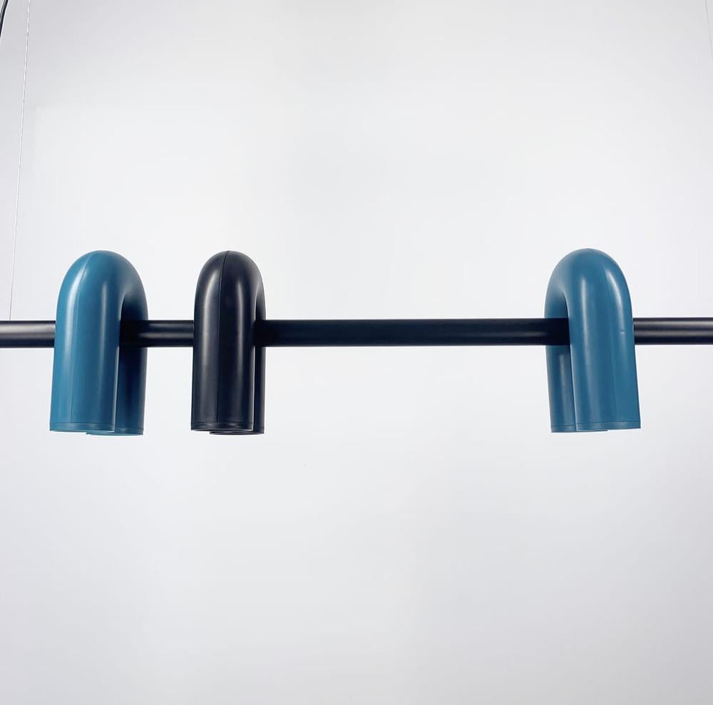 Люстра дизайнерська видовжена Circus Ago Чорний з зеленим (MJ 18L-1220 BK+GR) - фото 4 Люстра дизайнерська видовжена Circus Ago Чорний з зеленим (MJ 18L-1220 BK+GR) - фото 4