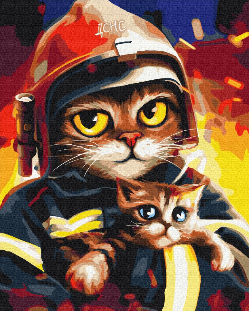 Картина за номерами Brushme Котик ДСНС 50x60 см (BS53236L)