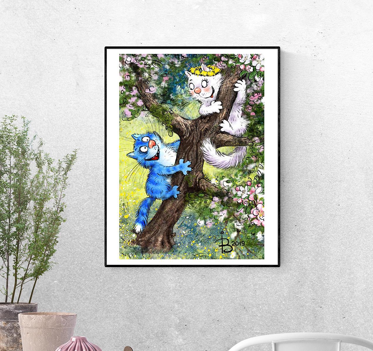 Постер Достать кошечку! формат А-5