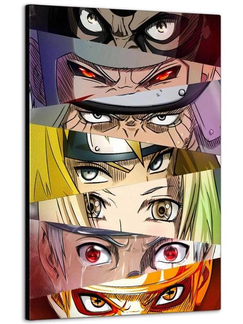 Картина на холсте DK Аниме Наруто Глаза Коллаж №6 50x70 см (MK10019)