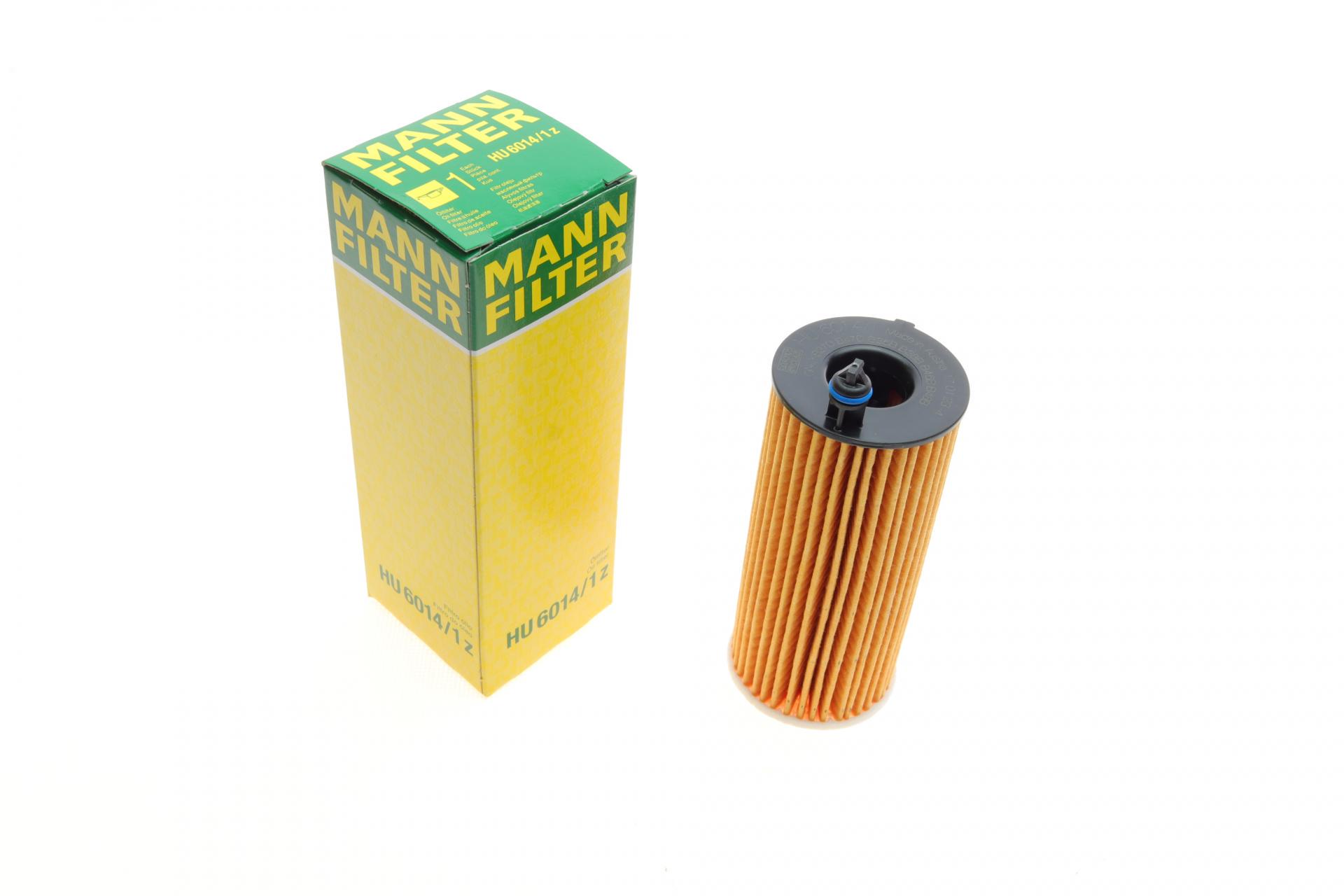 Фильтр масляный Mann-Filter для BMW 1 F21/3 F30/F80/5 F10/7 G11/G12 12- B37/B38/B47/B48 (HU 6014/1 Z)